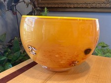 Antonio Garcia Art Glass Bowl Hand-Blown Cased Millefiori Signed A. Garcia '03