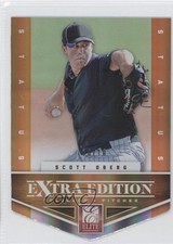 2012 Elite Extra Edition Status Orange Die-Cut 10/10 Scott Oberg #96 2x6