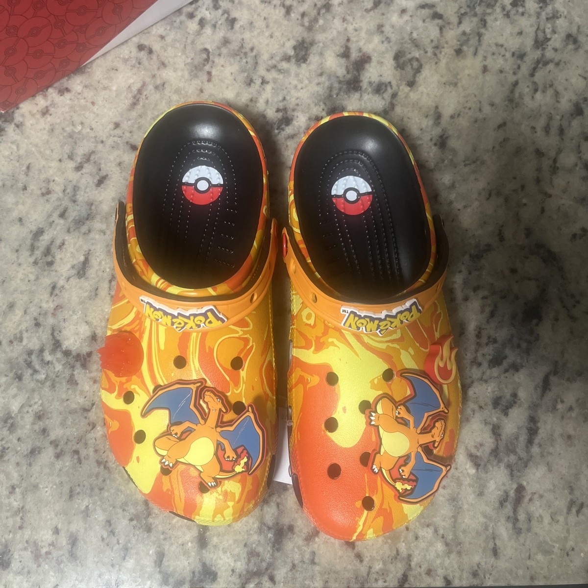 Crocs Mens Classic Pokemon Charizard Clogs Mens 8 Womens 10 Orange Black NWT Crocs Classic Clog Pokémon Charizard Men main image 2