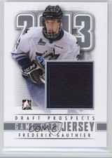 2013 ITG Draft Prospects Game-Used Silver Jersey /110 Frederik Gauthier 7i8