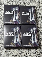 ARC Toothbrush Replacement Heads 4 Boxes = 8 Total Oral Care Heads White SONIC