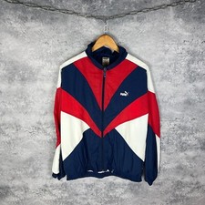 Men  s Vintage Puma Track Jacket Multicolor Polyamide Size M