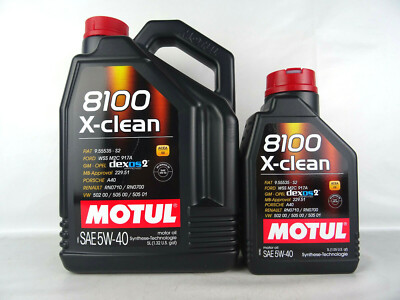 Motul 8100 X-Clean 5W40 5W-40 Öl Motorenöl Diesel Benzin 109227 109226 6Liter