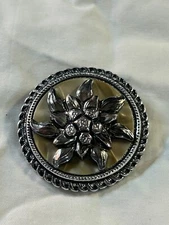 Western Germany Ornate Scarf Brooch Vintage Scarf Clip  J-144