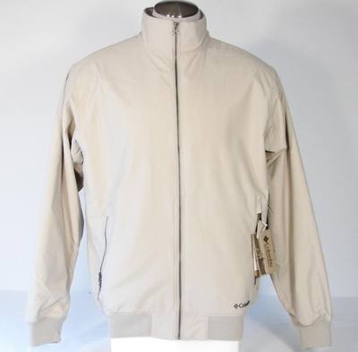 Columbia Sportswear EXS Norse Peak Tan Zip Front Jacket Men's Large L NWT $130