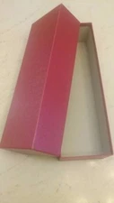 Red Storage Box for 102 Display Cards 4-3/4" x 3-3/8 x 14-1/4 Inches Long