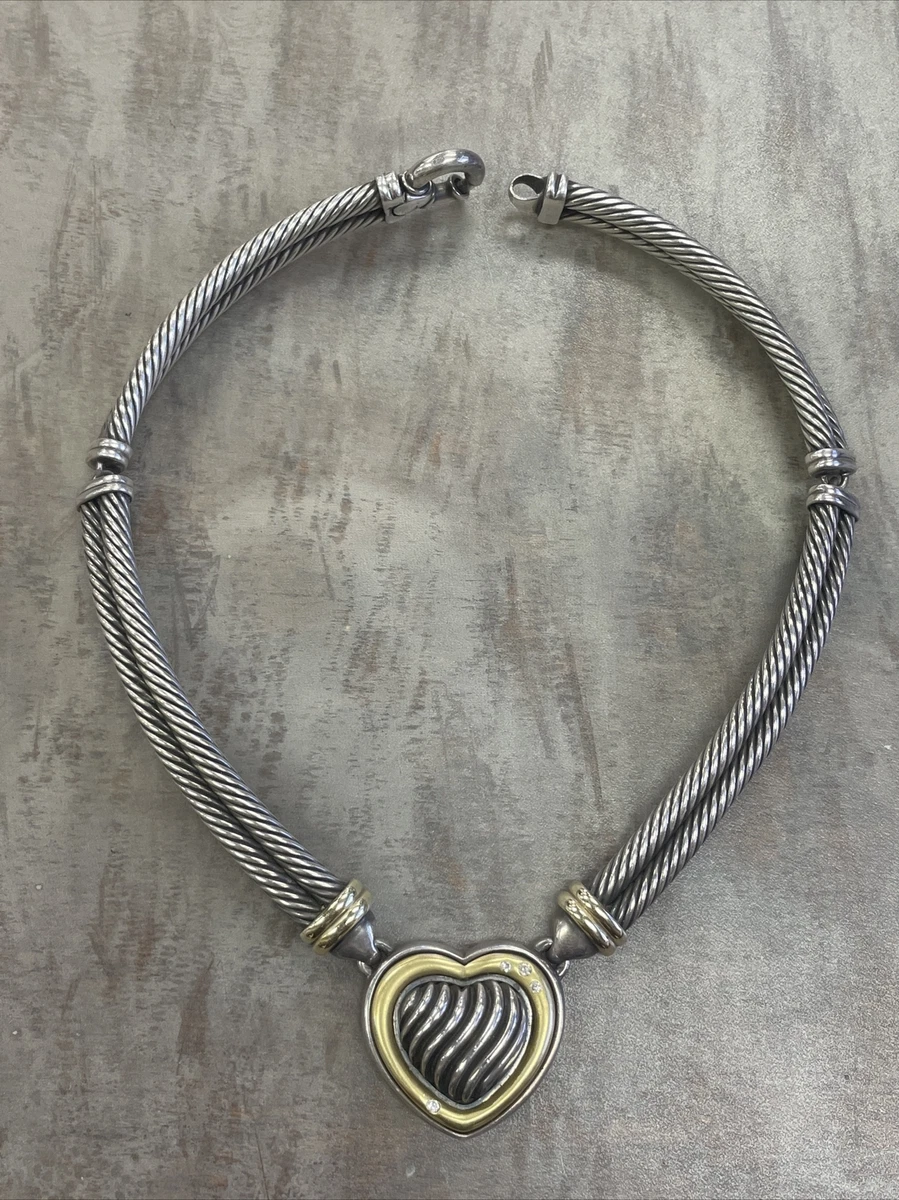 David yurman cable heart necklace deals