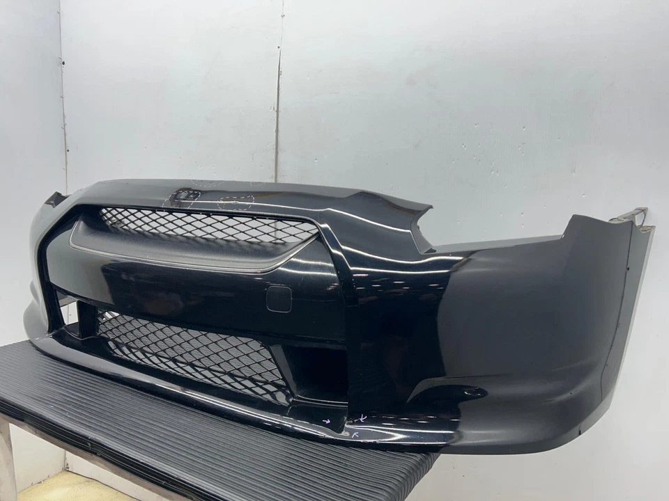 2009-2011 NISSAN GT-R FRONT BUMPER COVER UPPER ASSEMBLY | BLACK OBSIDIAN Foto 4 de 4