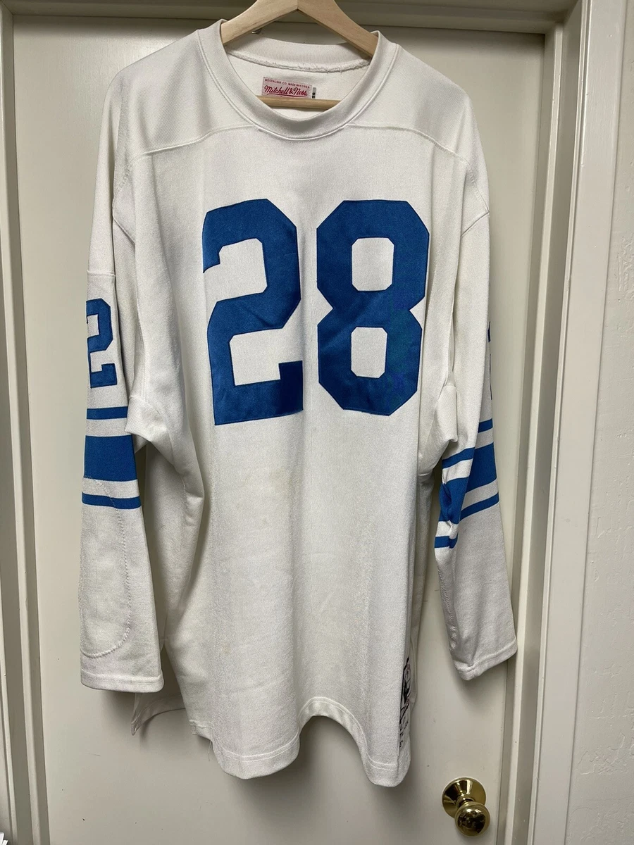 100% Authentic Yale Lary 1957 Detroit Lions Mitchell & Ness NFL Jersey 56