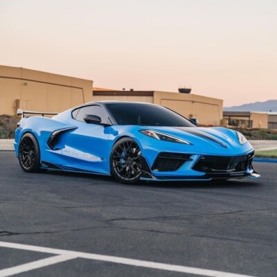 19'' 20'' MRR GF5 Gloss Black wheels for C8 Corvette Z51 Stingray rims Concave