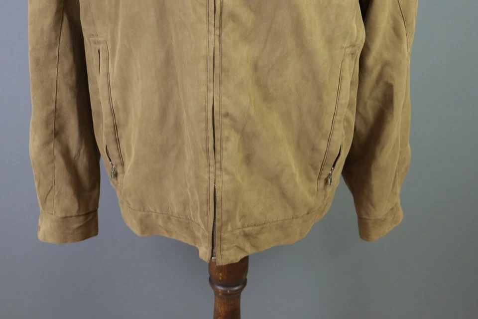 Borrelli Napoli Brown Imperfect Wool Mohair Bomber Jacket Size S/M - Image 3 of 4