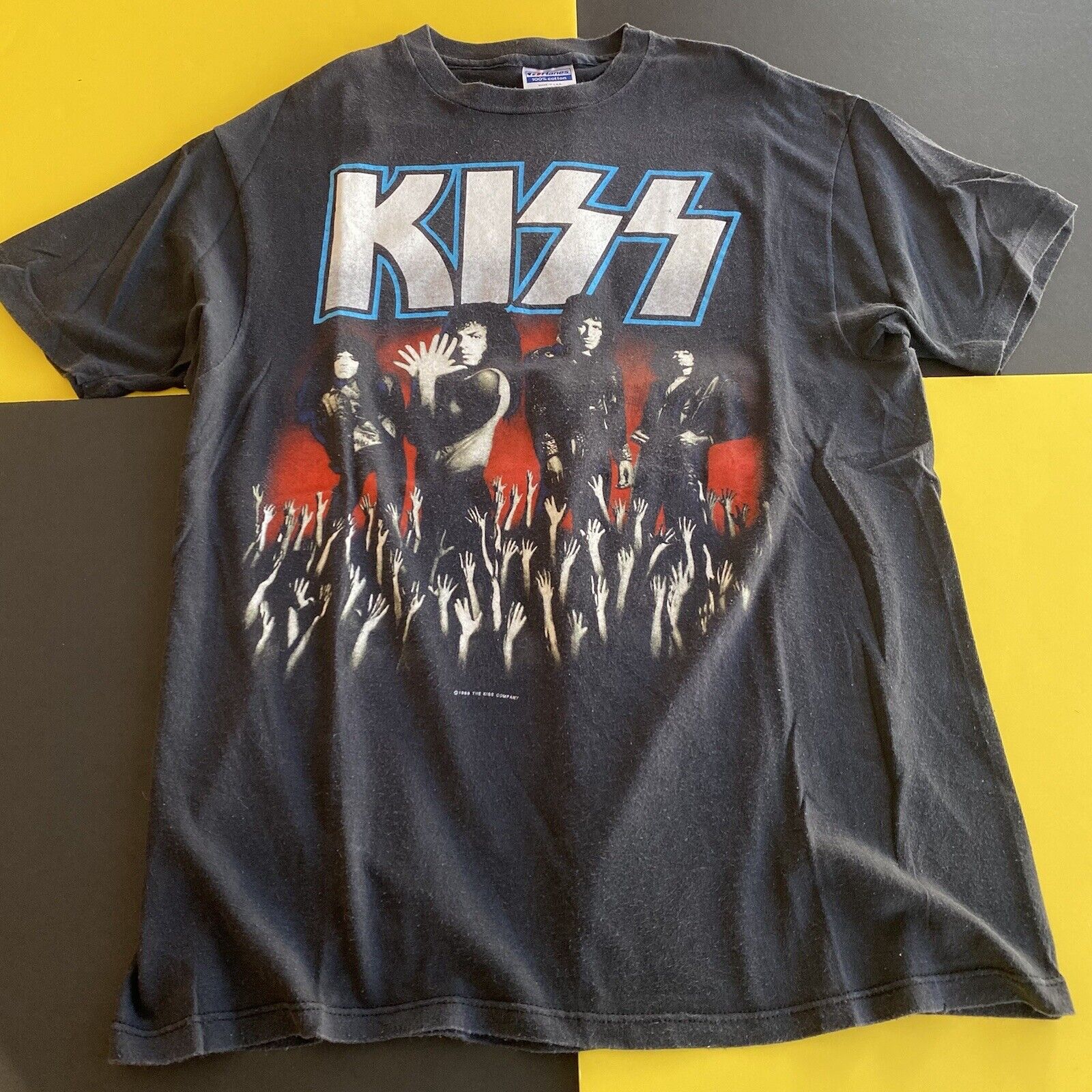 Vintage 1989 kiss live tour Concert shirt Size xl… - image 1