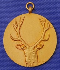 ~1970 Medal z jeleniem Budapeszt Komitet Oceny Trofeów 40mm IVÁN