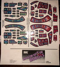 Ideal Original 1987  Rock 'em Sock 'em Robots Original *LABELS*  Excellent !!