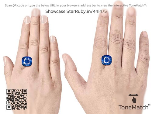 GRS Certified BURMA Sapphire 9.89 Ct. Natural Unheated CORNFLOWER BLUE Important - Picture 5 of 5