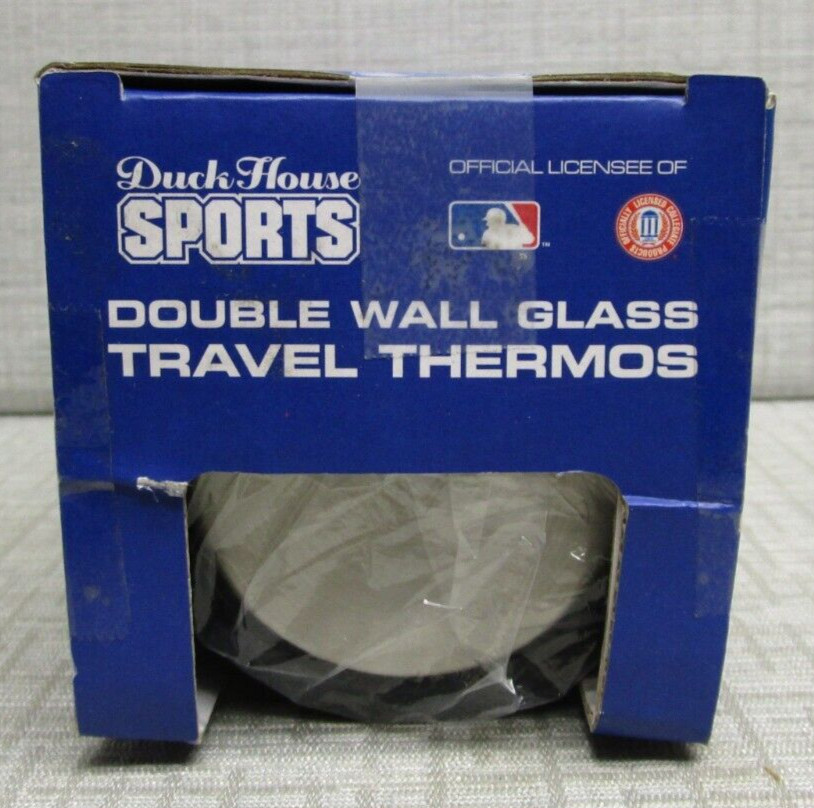 DUCK HOUSE SPORTS DOUBLE WALL GLASS TRAVEL THERMOS VA TECH HOKIES