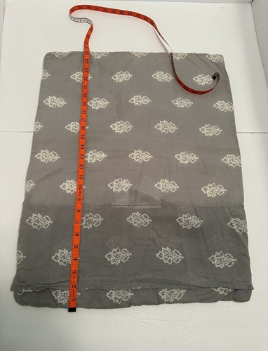 Anthropologie Gray & Pink Floral Quilted Standard Sham - Picture 3 of 6