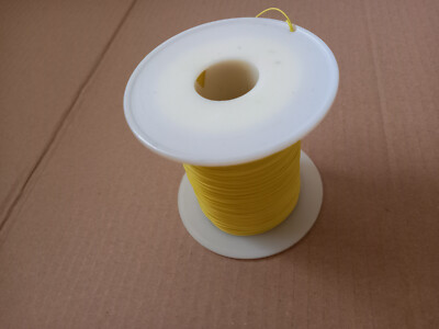 100m Schaltdraht Wire-Wrap- Draht AWG26 0,4mm Kynar  PVDF PTFE Teflon  Gelb