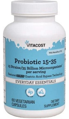 Vitacost Probiotic 15-35 - 35 Billion CFU** - 60 Vegetarian Capsules