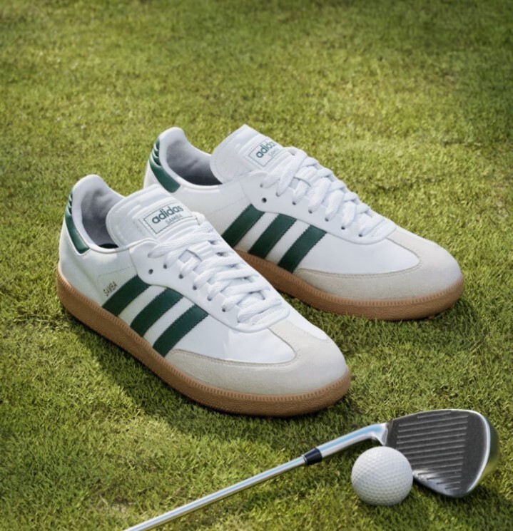 adidas Samba Spikeless Golf Men's shoes JH6151 white green Gum | eBay