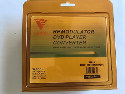 Vanco RF Modulator DVD Player Converter Model RFMOD Rare
