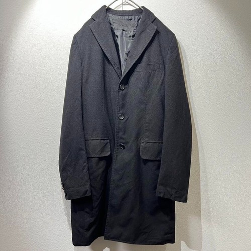 COMME des GARCONS HOMME Chesterfield Coat Polyester Black - Picture 2 of 12