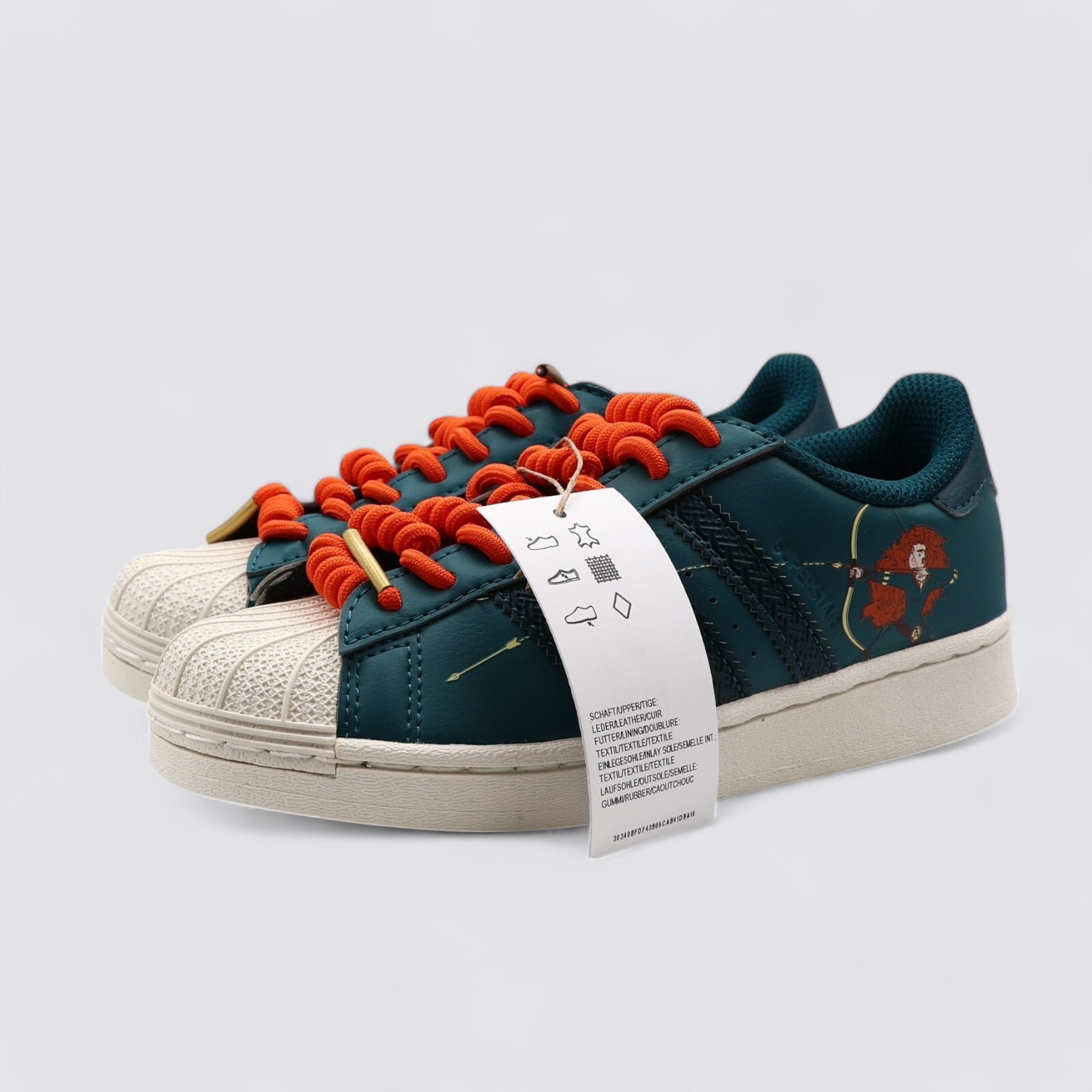 Adidas Disney x Superstar C Brave – Princess Merida Kids Shoes Size 1 Adidas Disney x Superstar C Brave – Princess Merida Kids Shoes Size 1