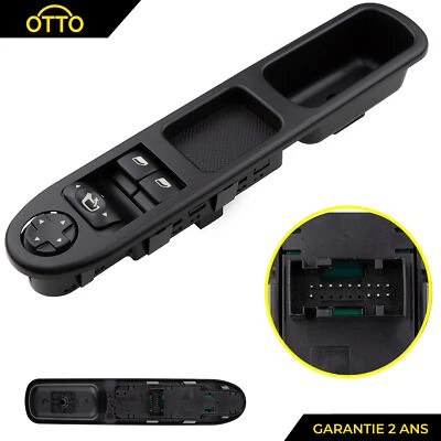PLATINE DE LEVE VITRE AVANT GAUCHE POUR PEUGEOT 207 / 207 SW / 207 + 9654859777 - Photo 1/4