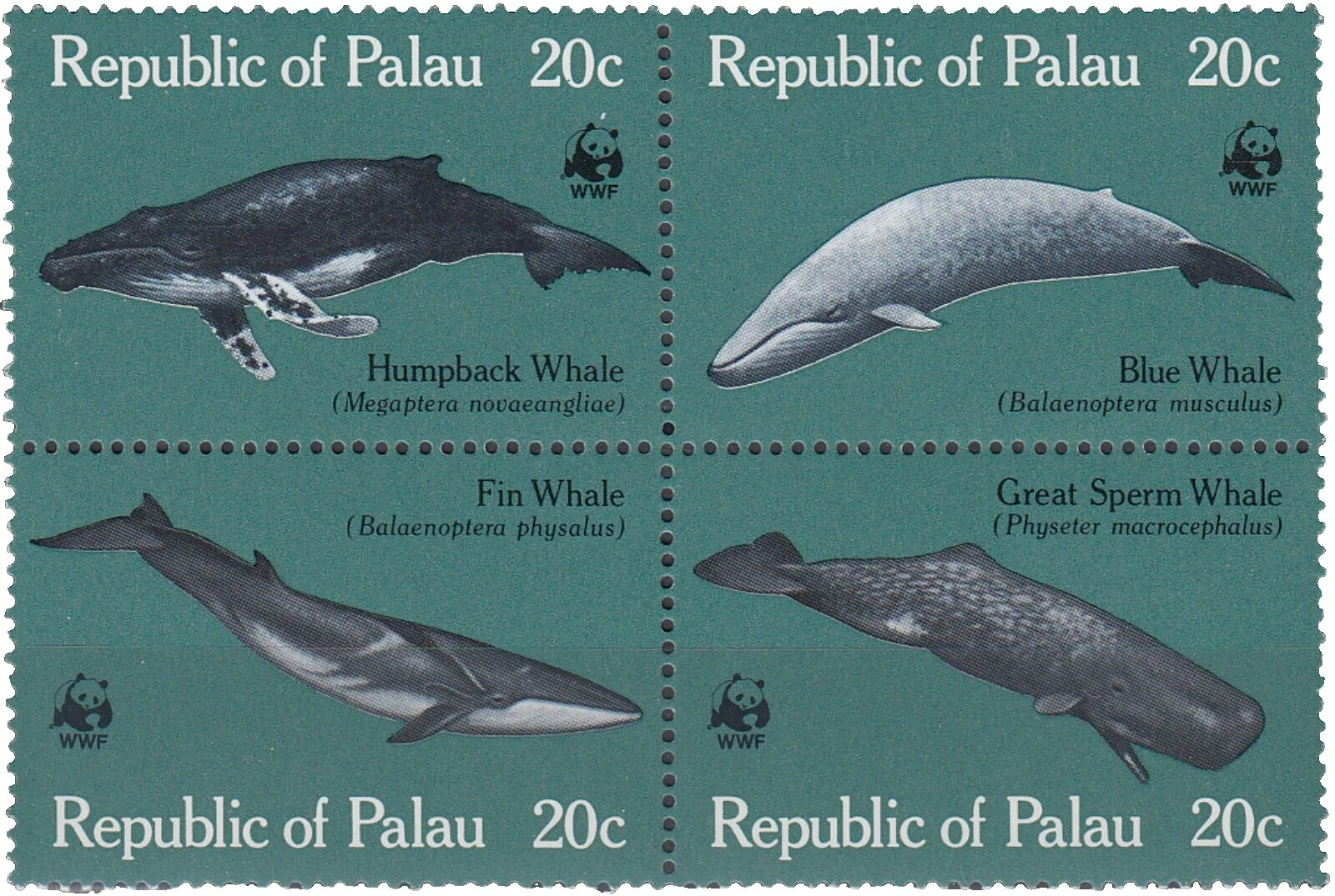 En excelente estado nunca abisagrado/estampillada sin montar o nunca montada World Wildlife Fund (WWF) Sellos de Estados Unidos