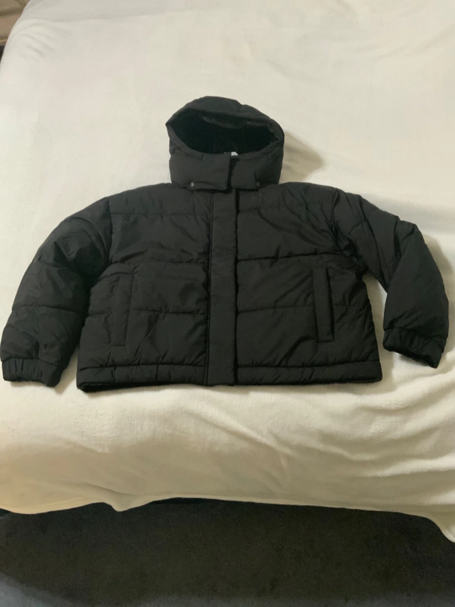 NWT AMERICAN EAGLE WOMEN AE REVERSIBLE PUFFER JACKET XLARGE BLACK