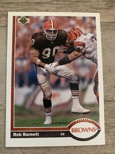 1991 Rob Burnett Cleveland Browns Upper Deck #503