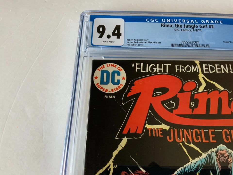 RIMA THE JUNGLE GIRL 2 CGC 9.4 WHITE PAGES SPACE VOYAGERS DC COMICS 1974 D5L - Image 3 of 4