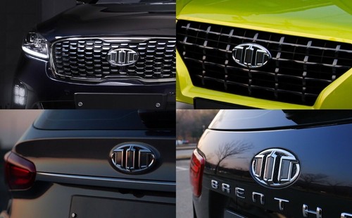 3G Brenthon Front Rear Handle Emblem 3p (Fits: 2013 2018 Santa Fe XL : Maxcruz) - Picture 3 of 6