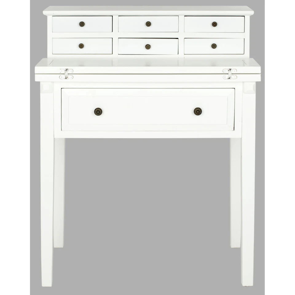 Escritorio plegable SAFAVIEH Abigail | Blanco | Foto 2 de 4