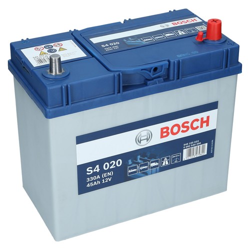 Bosch S4 020 12V 45Ah 330 A EN Autobatterie Starterbatterie ersetzt 50Ah 55Ah - Bild 1 von 11