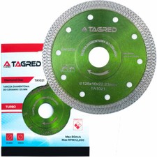 Diamantscheibe Fliesen Ø125 - 115mm Feinsteinzeug Diamanttrennscheibe Turbo