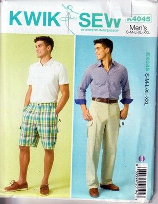 mens cargo shorts pattern