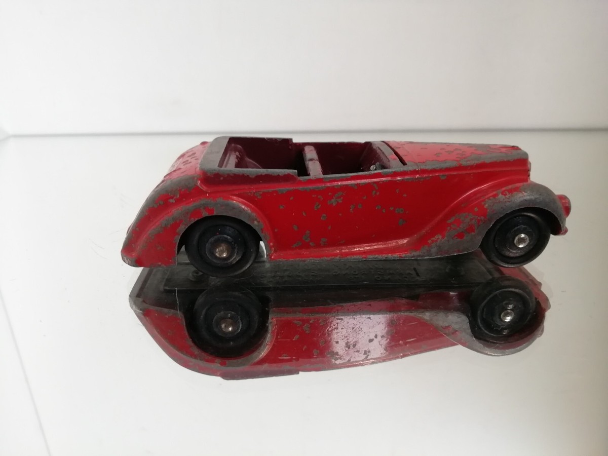 DINKY TOYS NO 38E ARMSTRONG SIDDELEY COUPE RED MAROON 1946 VERY