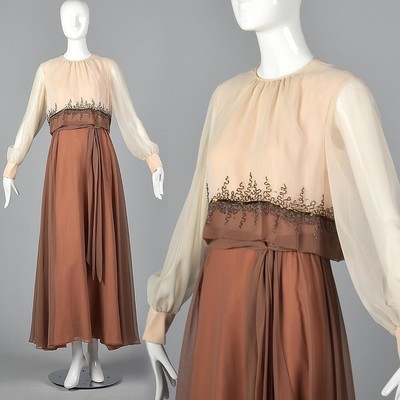 flowy maxi sleeve dress