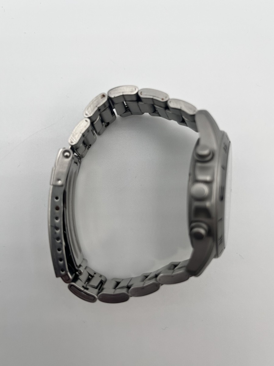 New Battery [Exc] Seiko 7T92-0DX0 Blue Dial Chronograph Quatrz