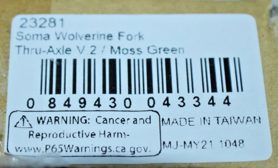 Soma Wolverine V.2 Road Bike Fork 700c 11/8"Threaded Thru-Axle Disc Fast Shipper - Image 2 of 4