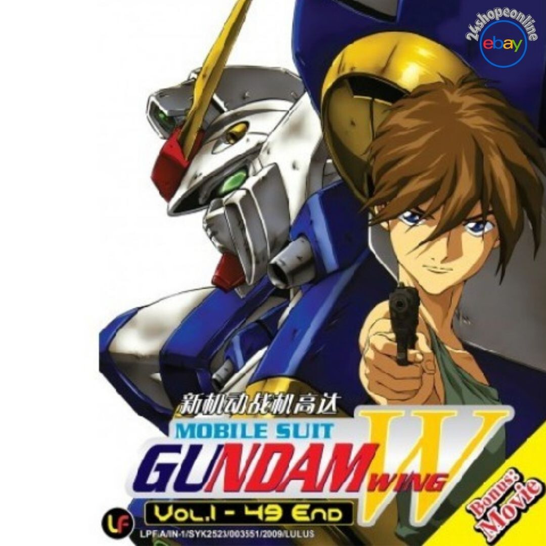 Mobile Suit Gundam Wing + Movie Complete Anime DVD (Vol. 1 - 49