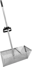 Sand Flea Rake, Durable Rake for Beach Easy to Install Sharp Teeth Wide Basket B