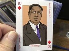 2019 Music Genius Playing Card Rik Lee/Charlie Harris Illust. LEAD BELLY