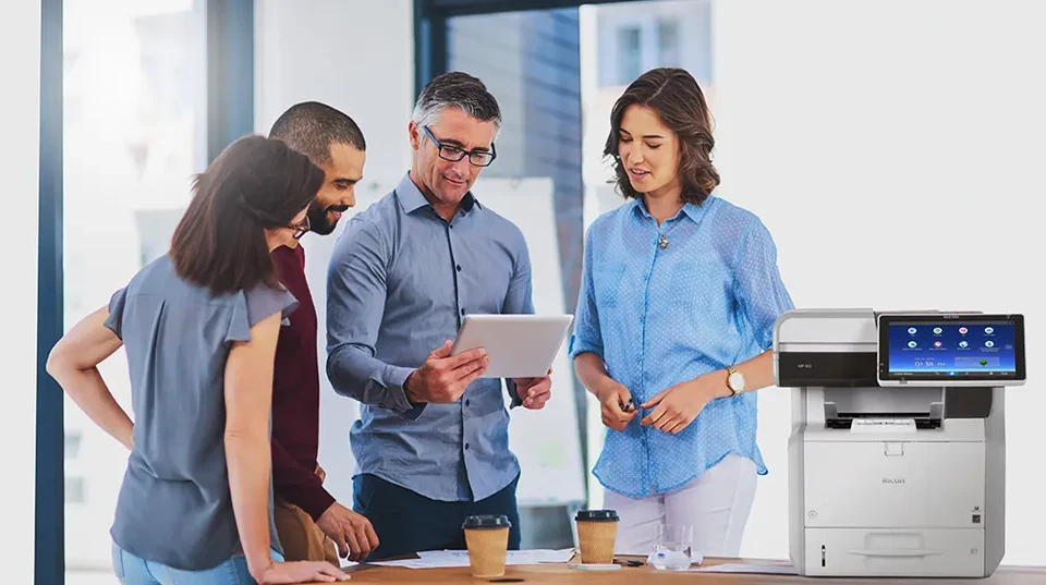 Low Page Count Ricoh MP402SPF MP402 Monochrome Copier MFP Laser Printer MP 402 - Image 3 of 4