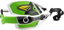 Cycra Ultra Probend CRM Wrap Around Handguards White/Green 1 1/8" Handlebars