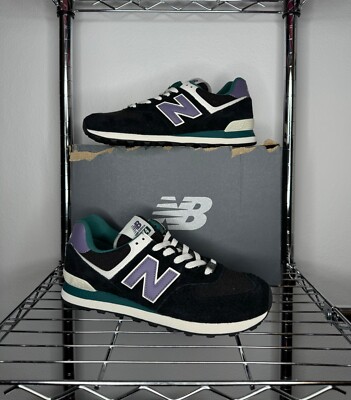 Men's New Balance 574 'Black Purple Teal' U574LV2
