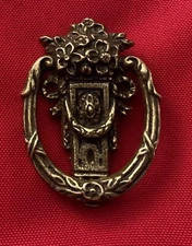 French Provincial Victorian Hardware Brass Drop Ring Cabinet Handle Drawer Pull