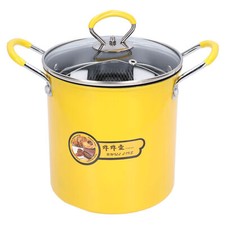 3L Mini Friteuse Topf Edelstahl Japanische Frittierpfanne Mit Öl Filter Rack KB