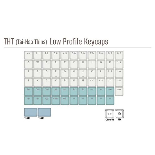 Taihao THT estilo nórdico tecla delgada teclas de bajo perfil para teclado mecánico - Imagen 6 de 15